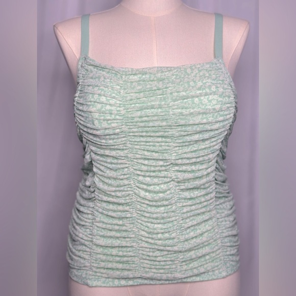 Torrid Women's Ruched Mesh Stretch Tank Top (640) - Picture 3 of 13